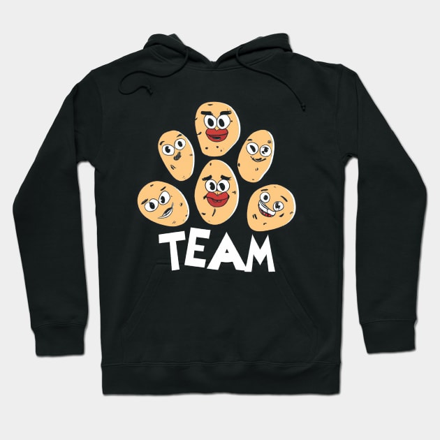 Funny Potato Team Hoodie by Imutobi